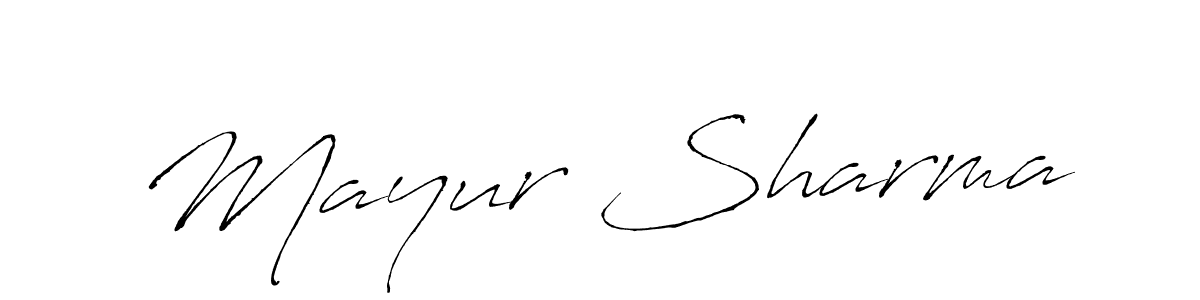 Create a beautiful signature design for name Mayur Sharma. With this signature (Antro_Vectra) fonts, you can make a handwritten signature for free. Mayur Sharma signature style 6 images and pictures png
