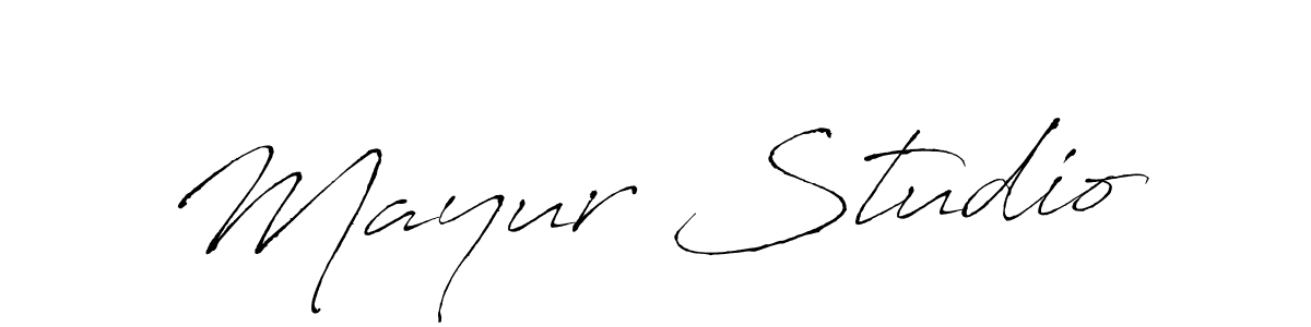 Mayur Studio stylish signature style. Best Handwritten Sign (Antro_Vectra) for my name. Handwritten Signature Collection Ideas for my name Mayur Studio. Mayur Studio signature style 6 images and pictures png