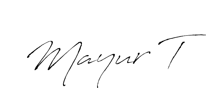 Once you've used our free online signature maker to create your best signature Antro_Vectra style, it's time to enjoy all of the benefits that Mayur T name signing documents. Mayur T signature style 6 images and pictures png