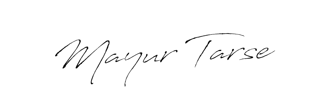 Design your own signature with our free online signature maker. With this signature software, you can create a handwritten (Antro_Vectra) signature for name Mayur Tarse. Mayur Tarse signature style 6 images and pictures png