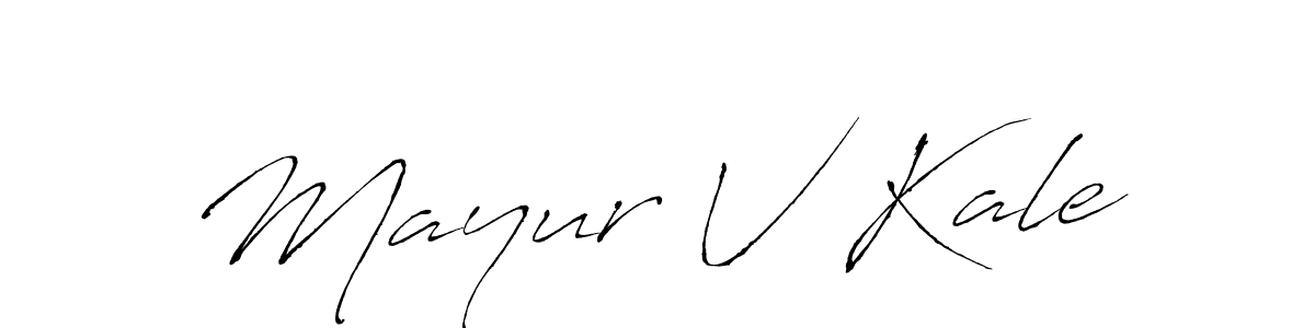 How to make Mayur V Kale signature? Antro_Vectra is a professional autograph style. Create handwritten signature for Mayur V Kale name. Mayur V Kale signature style 6 images and pictures png