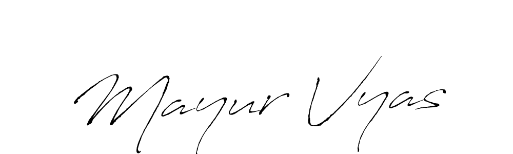 It looks lik you need a new signature style for name Mayur Vyas. Design unique handwritten (Antro_Vectra) signature with our free signature maker in just a few clicks. Mayur Vyas signature style 6 images and pictures png