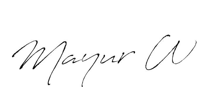 This is the best signature style for the Mayur W name. Also you like these signature font (Antro_Vectra). Mix name signature. Mayur W signature style 6 images and pictures png