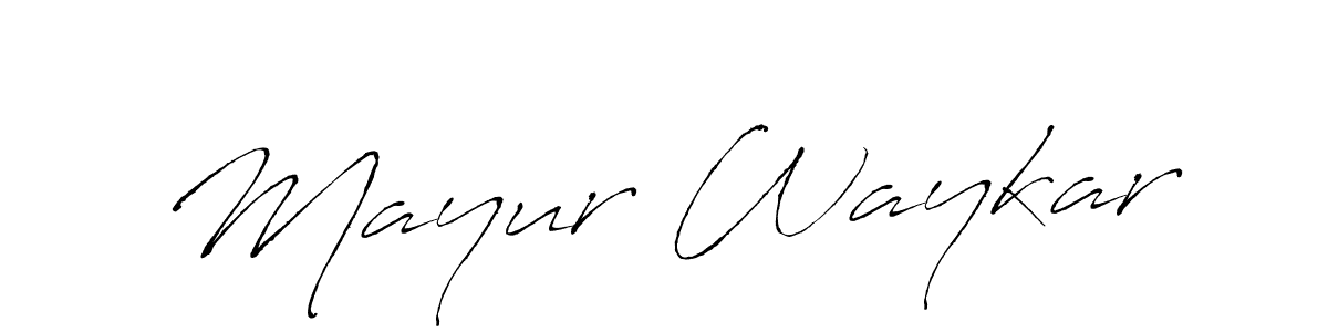 Also You can easily find your signature by using the search form. We will create Mayur Waykar name handwritten signature images for you free of cost using Antro_Vectra sign style. Mayur Waykar signature style 6 images and pictures png