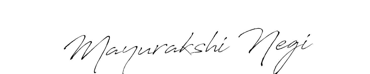 Make a beautiful signature design for name Mayurakshi Negi. With this signature (Antro_Vectra) style, you can create a handwritten signature for free. Mayurakshi Negi signature style 6 images and pictures png