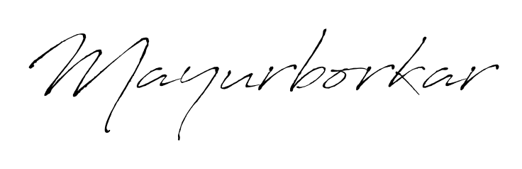 The Antro_Vectra typeface gives name Mayurborkar a refined look. Suitable for certificates, diplomas, and official verification. Mayurborkar signature style 6 images and pictures png