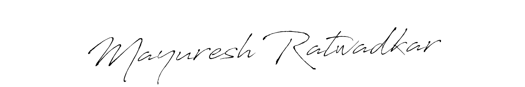 Create a beautiful signature design for name Mayuresh Ratwadkar. With this signature (Antro_Vectra) fonts, you can make a handwritten signature for free. Mayuresh Ratwadkar signature style 6 images and pictures png