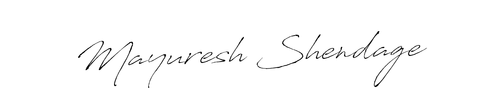 Create a beautiful signature design for name Mayuresh Shendage. With this signature (Antro_Vectra) fonts, you can make a handwritten signature for free. Mayuresh Shendage signature style 6 images and pictures png