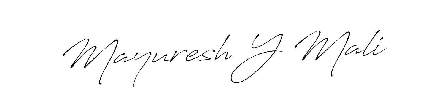 Use a signature maker to create a handwritten signature online. With this signature software, you can design (Antro_Vectra) your own signature for name Mayuresh Y Mali. Mayuresh Y Mali signature style 6 images and pictures png