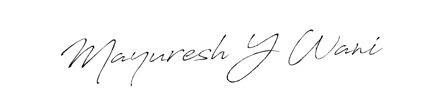 Similarly Antro_Vectra is the best handwritten signature design. Signature creator online .You can use it as an online autograph creator for name Mayuresh Y Wani. Mayuresh Y Wani signature style 6 images and pictures png