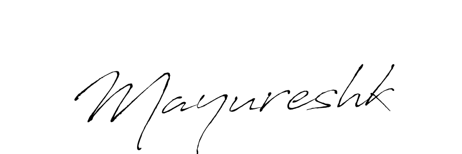 How to make Mayureshk name signature. Use Antro_Vectra style for creating short signs online. This is the latest handwritten sign. Mayureshk signature style 6 images and pictures png