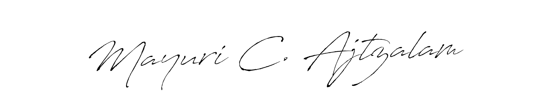 Also we have Mayuri C. Ajtzalam name is the best signature style. Create professional handwritten signature collection using Antro_Vectra autograph style. Mayuri C. Ajtzalam signature style 6 images and pictures png