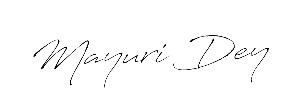 Also You can easily find your signature by using the search form. We will create Mayuri Dey name handwritten signature images for you free of cost using Antro_Vectra sign style. Mayuri Dey signature style 6 images and pictures png