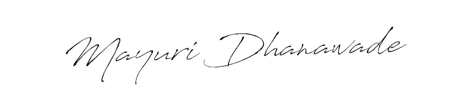 Make a beautiful signature design for name Mayuri Dhanawade. Use this online signature maker to create a handwritten signature for free. Mayuri Dhanawade signature style 6 images and pictures png