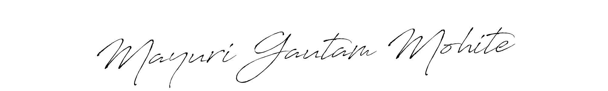 Design your own signature with our free online signature maker. With this signature software, you can create a handwritten (Antro_Vectra) signature for name Mayuri Gautam Mohite. Mayuri Gautam Mohite signature style 6 images and pictures png