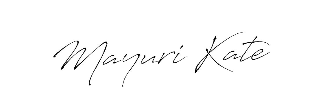 Design your own signature with our free online signature maker. With this signature software, you can create a handwritten (Antro_Vectra) signature for name Mayuri Kate. Mayuri Kate signature style 6 images and pictures png