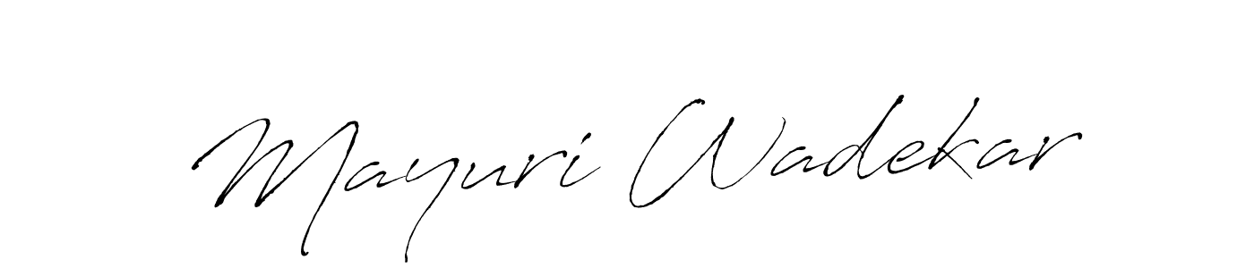 Use a signature maker to create a handwritten signature online. With this signature software, you can design (Antro_Vectra) your own signature for name Mayuri Wadekar. Mayuri Wadekar signature style 6 images and pictures png