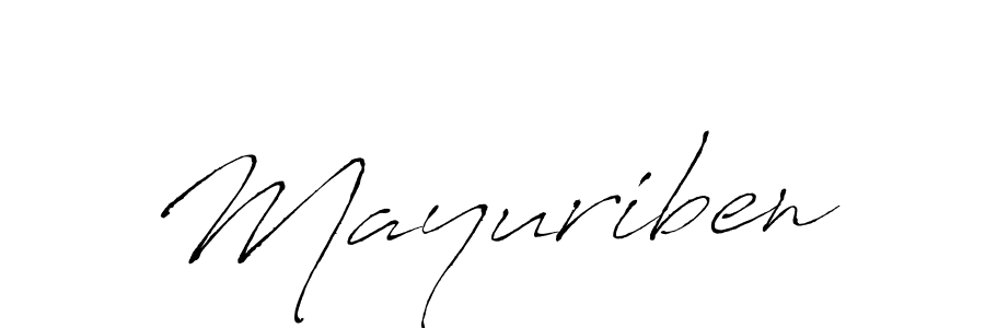 Mayuriben stylish signature style. Best Handwritten Sign (Antro_Vectra) for my name. Handwritten Signature Collection Ideas for my name Mayuriben. Mayuriben signature style 6 images and pictures png