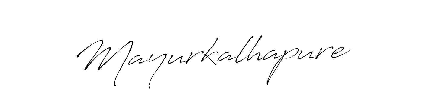 How to make Mayurkalhapure name signature. Use Antro_Vectra style for creating short signs online. This is the latest handwritten sign. Mayurkalhapure signature style 6 images and pictures png