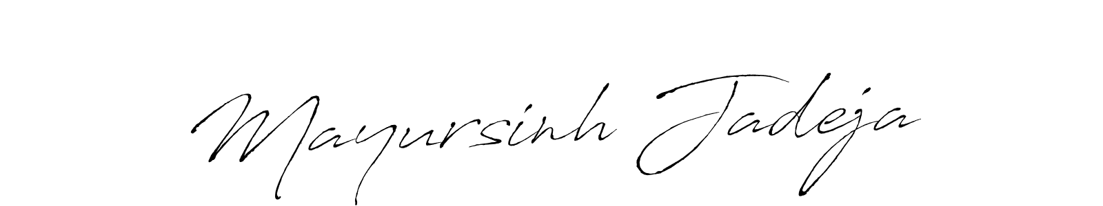 Use a signature maker to create a handwritten signature online. With this signature software, you can design (Antro_Vectra) your own signature for name Mayursinh Jadeja. Mayursinh Jadeja signature style 6 images and pictures png