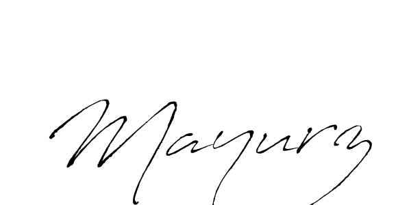 Create a beautiful signature design for name Mayurz. With this signature (Antro_Vectra) fonts, you can make a handwritten signature for free. Mayurz signature style 6 images and pictures png