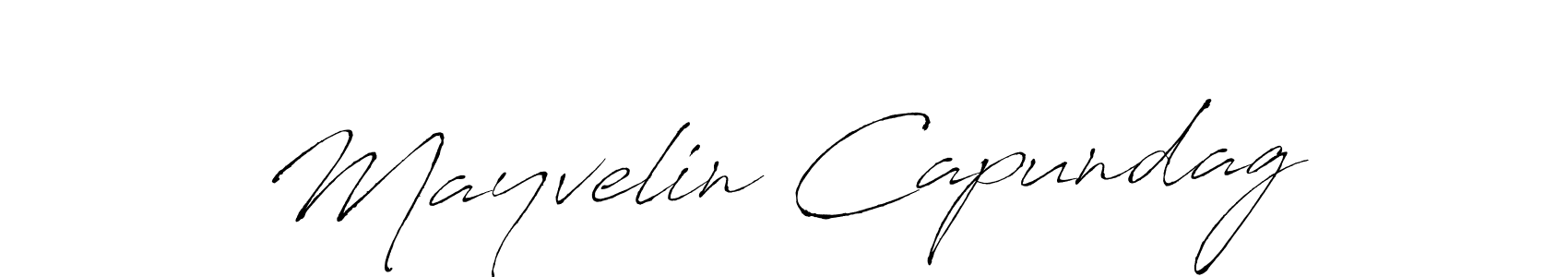 It looks lik you need a new signature style for name Mayvelin Capundag. Design unique handwritten (Antro_Vectra) signature with our free signature maker in just a few clicks. Mayvelin Capundag signature style 6 images and pictures png