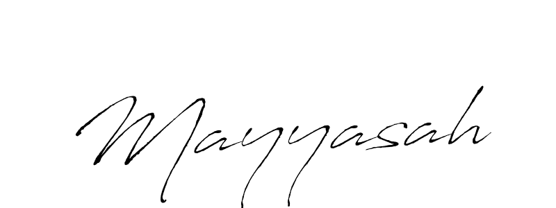 Create a beautiful signature design for name Mayyasah. With this signature (Antro_Vectra) fonts, you can make a handwritten signature for free. Mayyasah signature style 6 images and pictures png