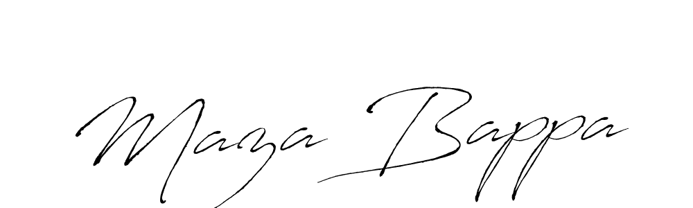 How to make Maza Bappa signature? Antro_Vectra is a professional autograph style. Create handwritten signature for Maza Bappa name. Maza Bappa signature style 6 images and pictures png