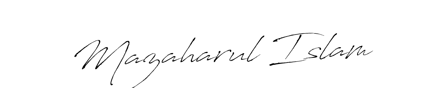 Make a short Mazaharul Islam signature style. Manage your documents anywhere anytime using Antro_Vectra. Create and add eSignatures, submit forms, share and send files easily. Mazaharul Islam signature style 6 images and pictures png