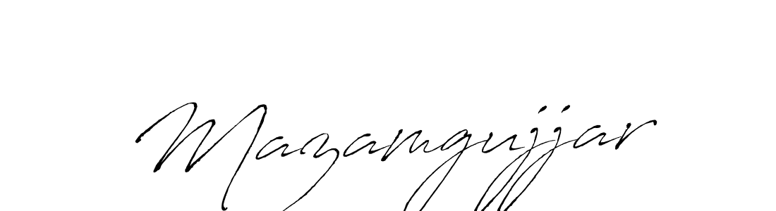 if you are searching for the best signature style for your name Mazamgujjar. so please give up your signature search. here we have designed multiple signature styles  using Antro_Vectra. Mazamgujjar signature style 6 images and pictures png