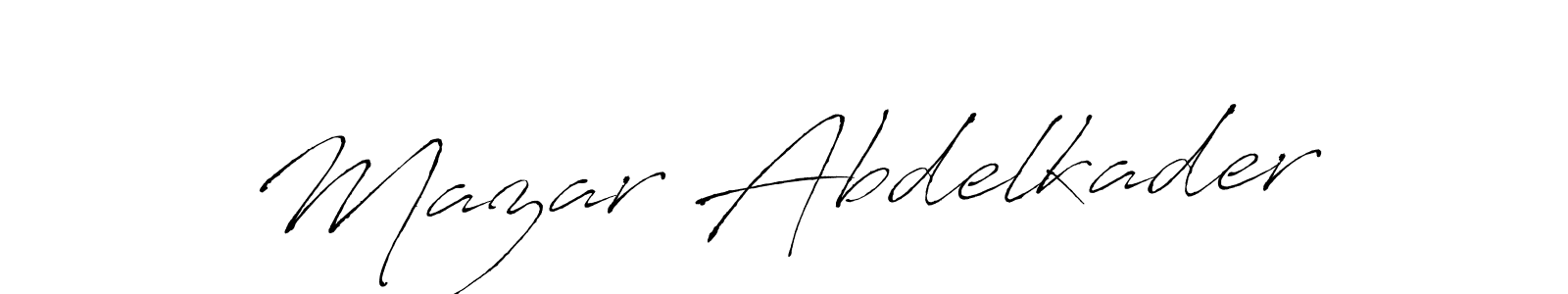 Make a beautiful signature design for name Mazar Abdelkader. Use this online signature maker to create a handwritten signature for free. Mazar Abdelkader signature style 6 images and pictures png