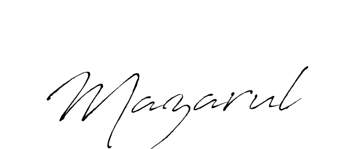 Create a beautiful signature design for name Mazarul. With this signature (Antro_Vectra) fonts, you can make a handwritten signature for free. Mazarul signature style 6 images and pictures png