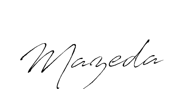 Make a beautiful signature design for name Mazeda. With this signature (Antro_Vectra) style, you can create a handwritten signature for free. Mazeda signature style 6 images and pictures png