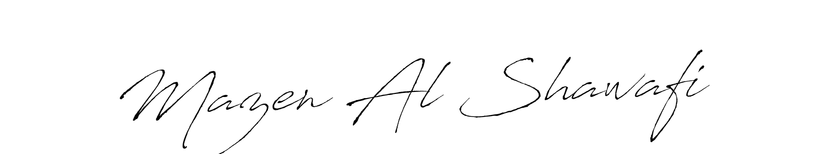 Create a beautiful signature design for name Mazen Al Shawafi. With this signature (Antro_Vectra) fonts, you can make a handwritten signature for free. Mazen Al Shawafi signature style 6 images and pictures png