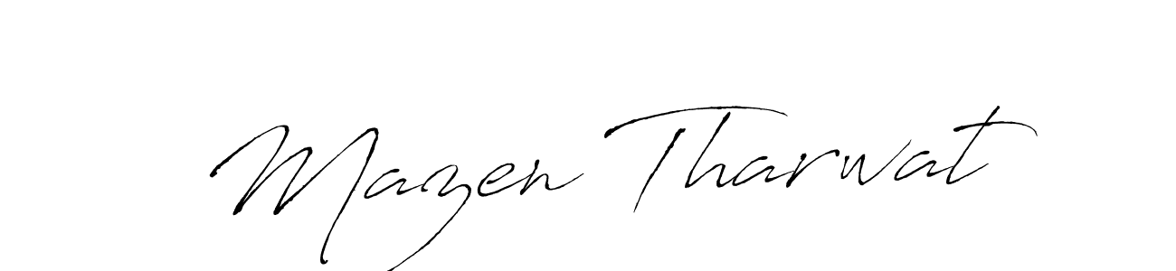 Also we have Mazen Tharwat name is the best signature style. Create professional handwritten signature collection using Antro_Vectra autograph style. Mazen Tharwat signature style 6 images and pictures png