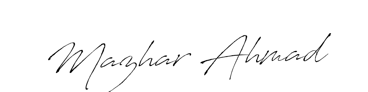 Also You can easily find your signature by using the search form. We will create Mazhar Ahmad name handwritten signature images for you free of cost using Antro_Vectra sign style. Mazhar Ahmad signature style 6 images and pictures png