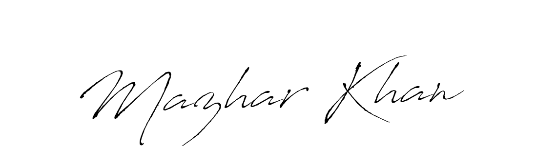 You can use this online signature creator to create a handwritten signature for the name Mazhar Khan. This is the best online autograph maker. Mazhar Khan signature style 6 images and pictures png