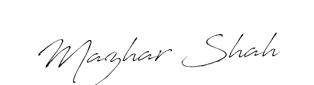 Also You can easily find your signature by using the search form. We will create Mazhar Shah name handwritten signature images for you free of cost using Antro_Vectra sign style. Mazhar Shah signature style 6 images and pictures png