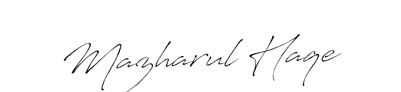 You can use this online signature creator to create a handwritten signature for the name Mazharul Haqe. This is the best online autograph maker. Mazharul Haqe signature style 6 images and pictures png