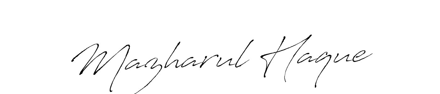 The best way (Antro_Vectra) to make a short signature is to pick only two or three words in your name. The name Mazharul Haque include a total of six letters. For converting this name. Mazharul Haque signature style 6 images and pictures png