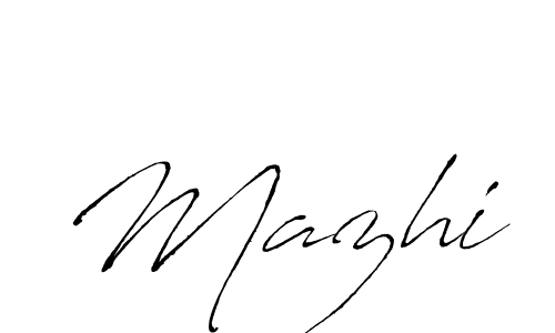 How to make Mazhi signature? Antro_Vectra is a professional autograph style. Create handwritten signature for Mazhi name. Mazhi signature style 6 images and pictures png