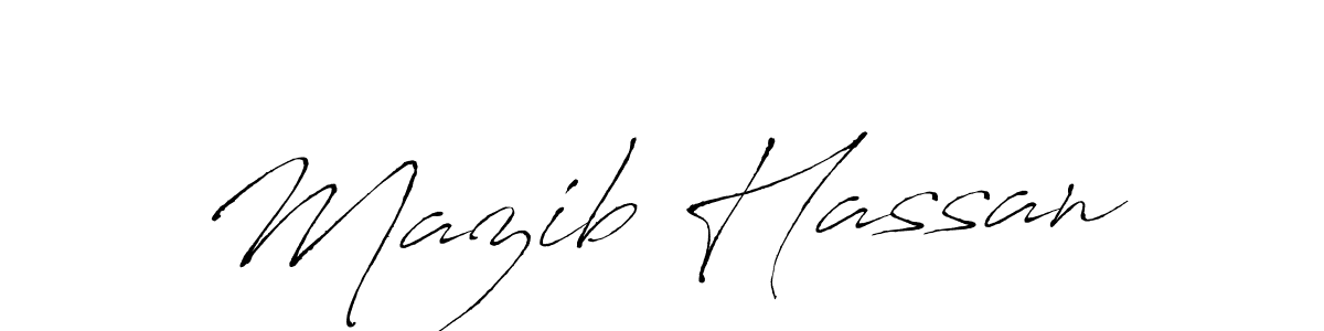 How to make Mazib Hassan signature? Antro_Vectra is a professional autograph style. Create handwritten signature for Mazib Hassan name. Mazib Hassan signature style 6 images and pictures png