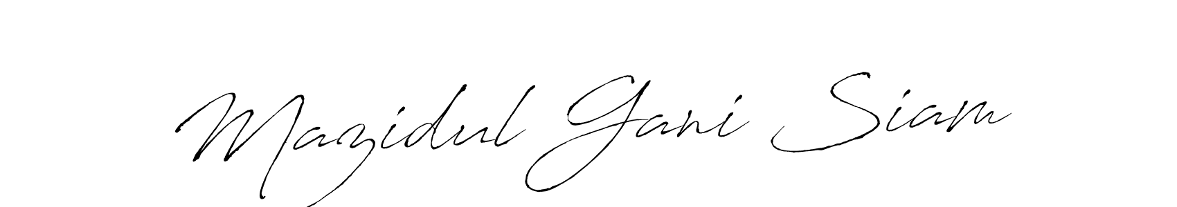 Make a beautiful signature design for name Mazidul Gani Siam. Use this online signature maker to create a handwritten signature for free. Mazidul Gani Siam signature style 6 images and pictures png