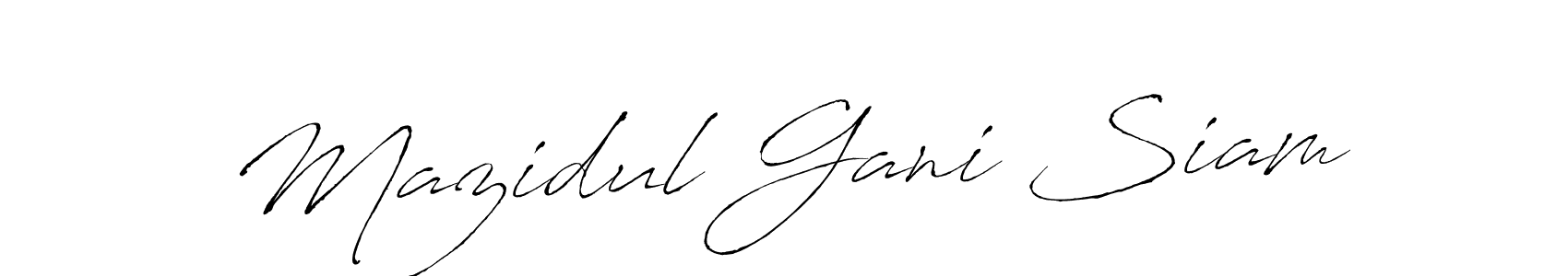 Make a beautiful signature design for name Mazidul Gani Siam. Use this online signature maker to create a handwritten signature for free. Mazidul Gani Siam signature style 6 images and pictures png