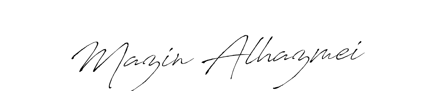Use a signature maker to create a handwritten signature online. With this signature software, you can design (Antro_Vectra) your own signature for name Mazin Alhazmei. Mazin Alhazmei signature style 6 images and pictures png