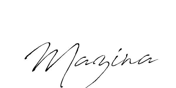 Mazina stylish signature style. Best Handwritten Sign (Antro_Vectra) for my name. Handwritten Signature Collection Ideas for my name Mazina. Mazina signature style 6 images and pictures png