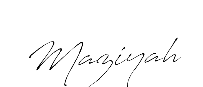 How to make Maziyah signature? Antro_Vectra is a professional autograph style. Create handwritten signature for Maziyah name. Maziyah signature style 6 images and pictures png