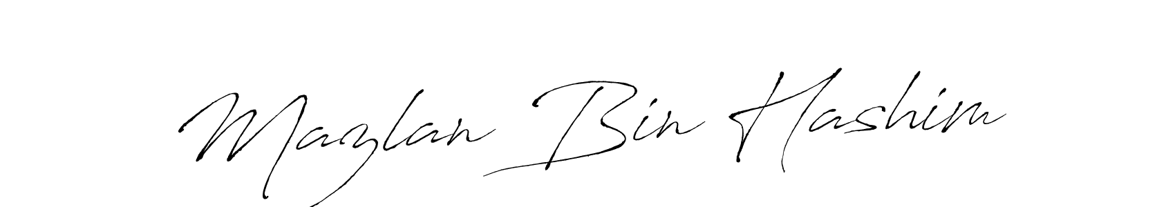 Make a beautiful signature design for name Mazlan Bin Hashim. Use this online signature maker to create a handwritten signature for free. Mazlan Bin Hashim signature style 6 images and pictures png