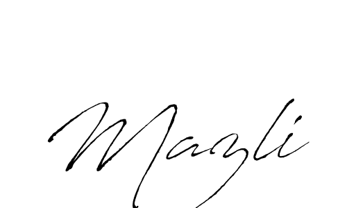 The best way (Antro_Vectra) to make a short signature is to pick only two or three words in your name. The name Mazli include a total of six letters. For converting this name. Mazli signature style 6 images and pictures png