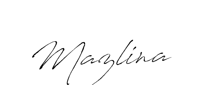 if you are searching for the best signature style for your name Mazlina. so please give up your signature search. here we have designed multiple signature styles  using Antro_Vectra. Mazlina signature style 6 images and pictures png